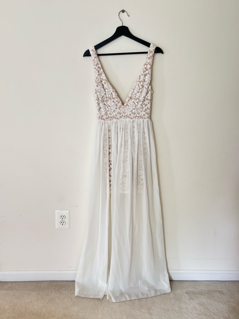 Ark & Co Lace Maxi Hi Low Dress